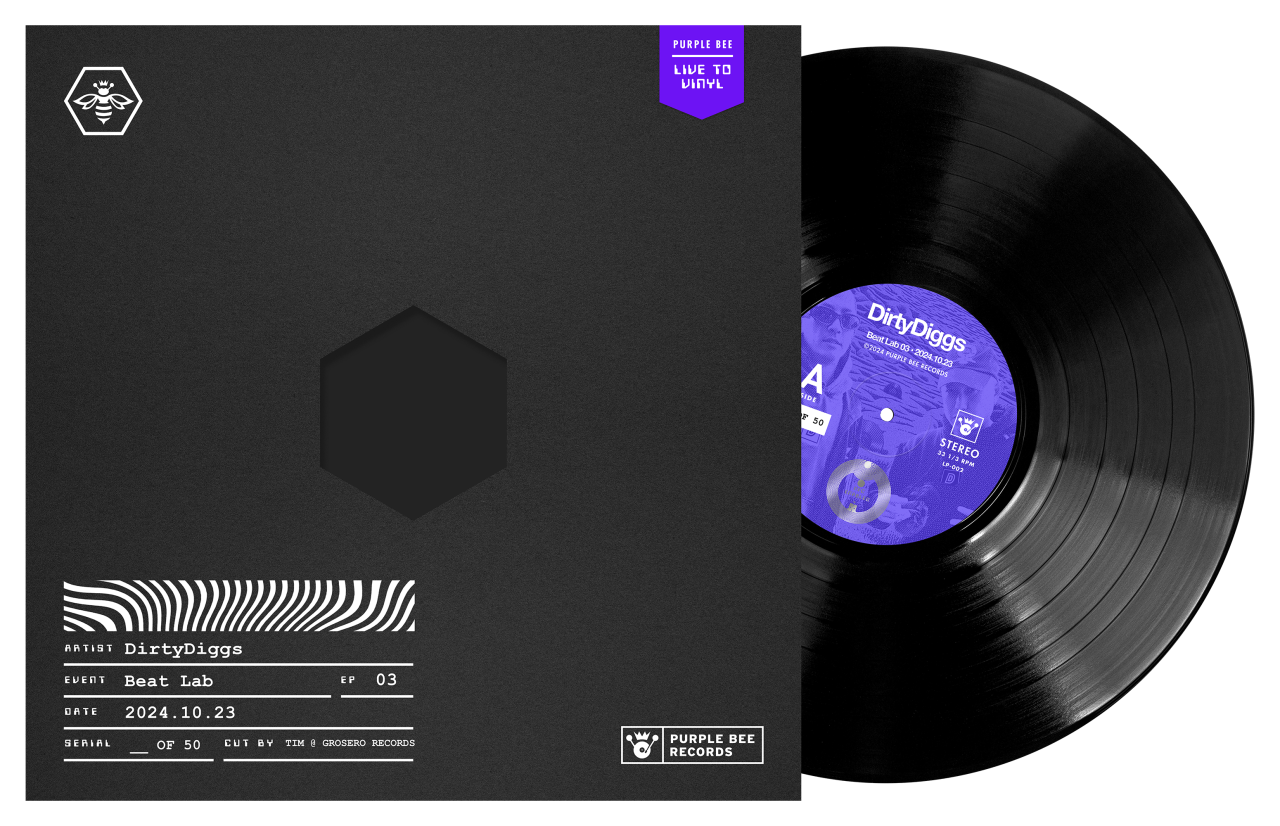 DirtyDiggs • Beat Lab E3 Live Vinyl • Limited-Edition Package + Bonus Content