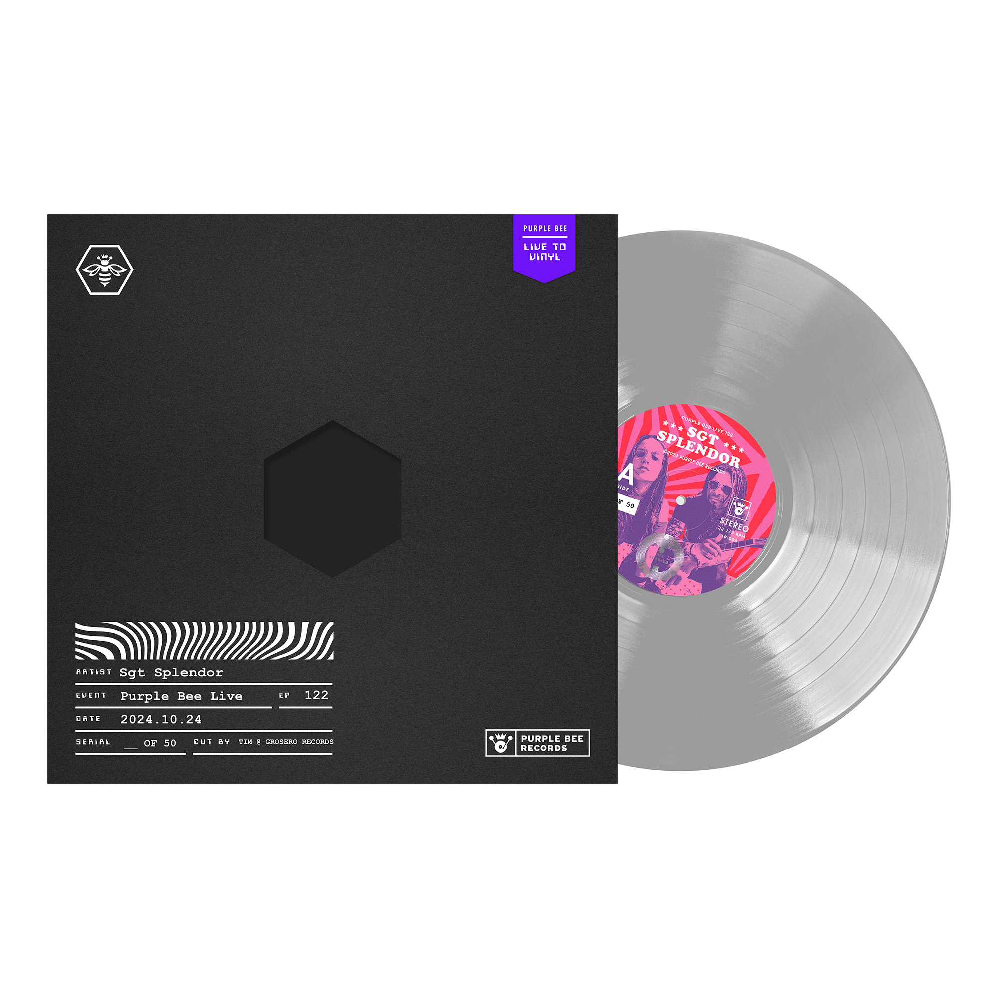 Sgt. Splendor • Live-to-Vinyl Recording • Purple Bee Live 122