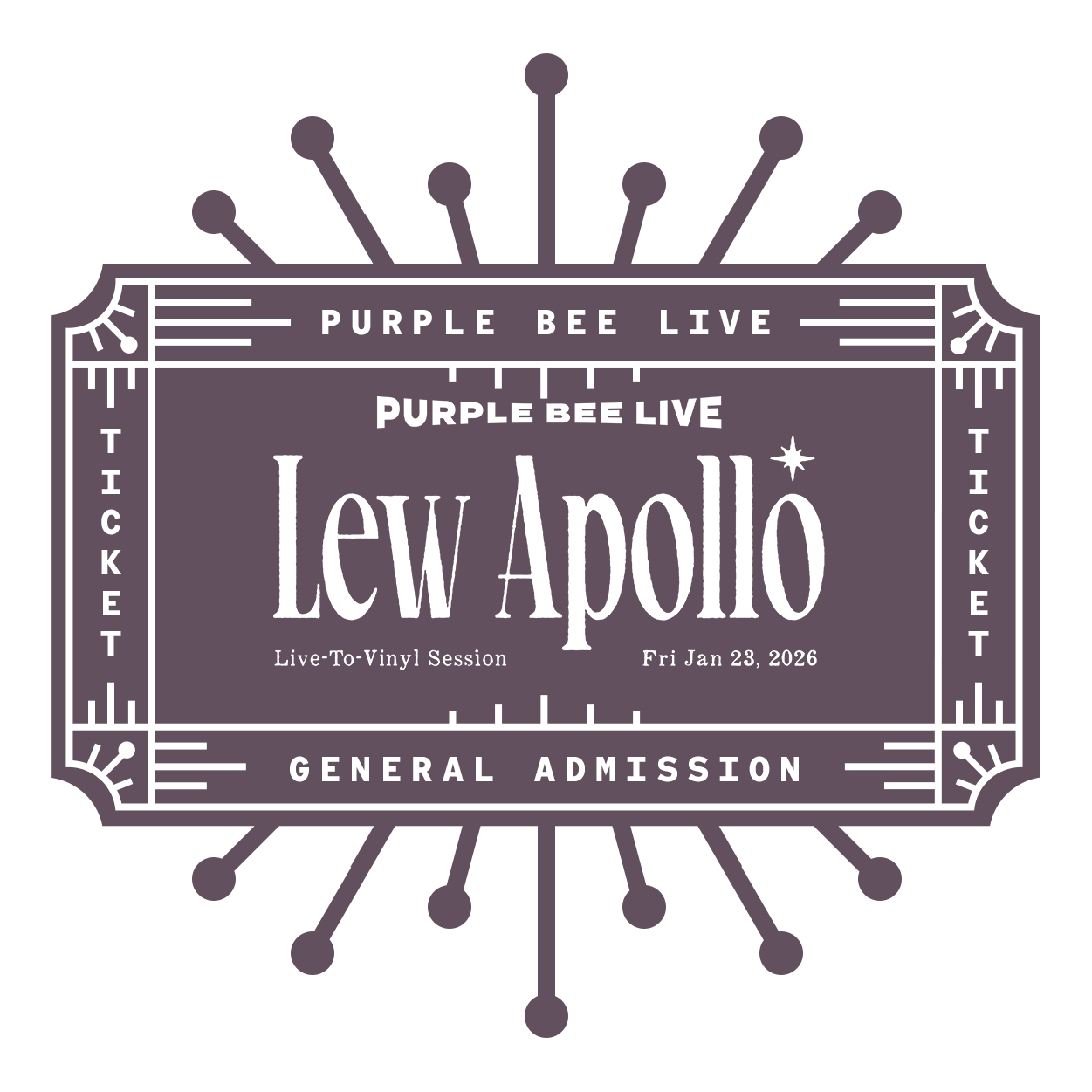 In-person Ticket: Lew Apollo - Jan 23rd, 2026