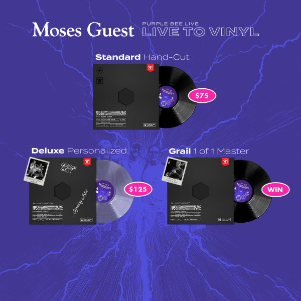 Moses Guest • Live-to-Vinyl Recording • Purple Bee Live - Image 3