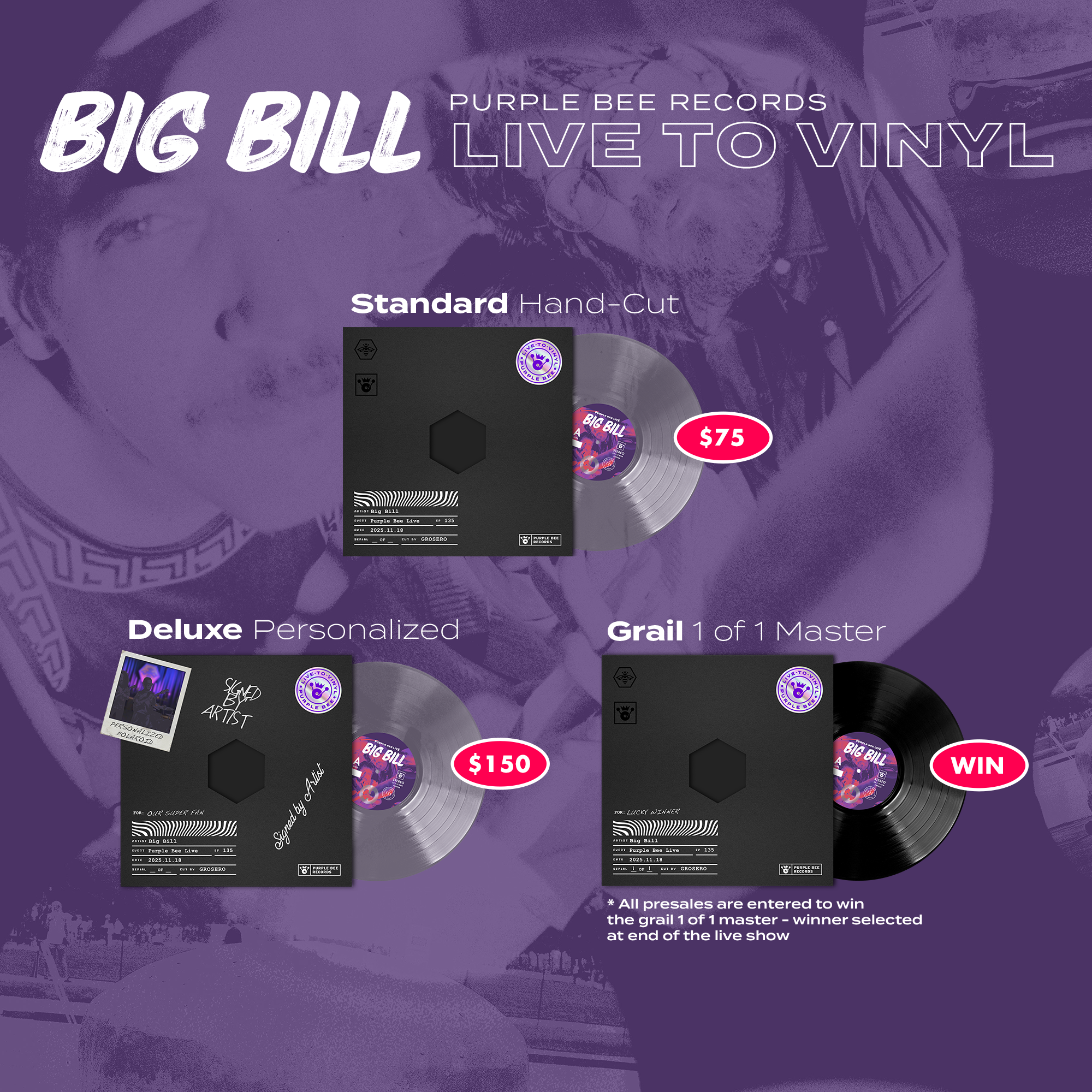 Big Bill • Live-to-Vinyl Pre-Sale - Image 4