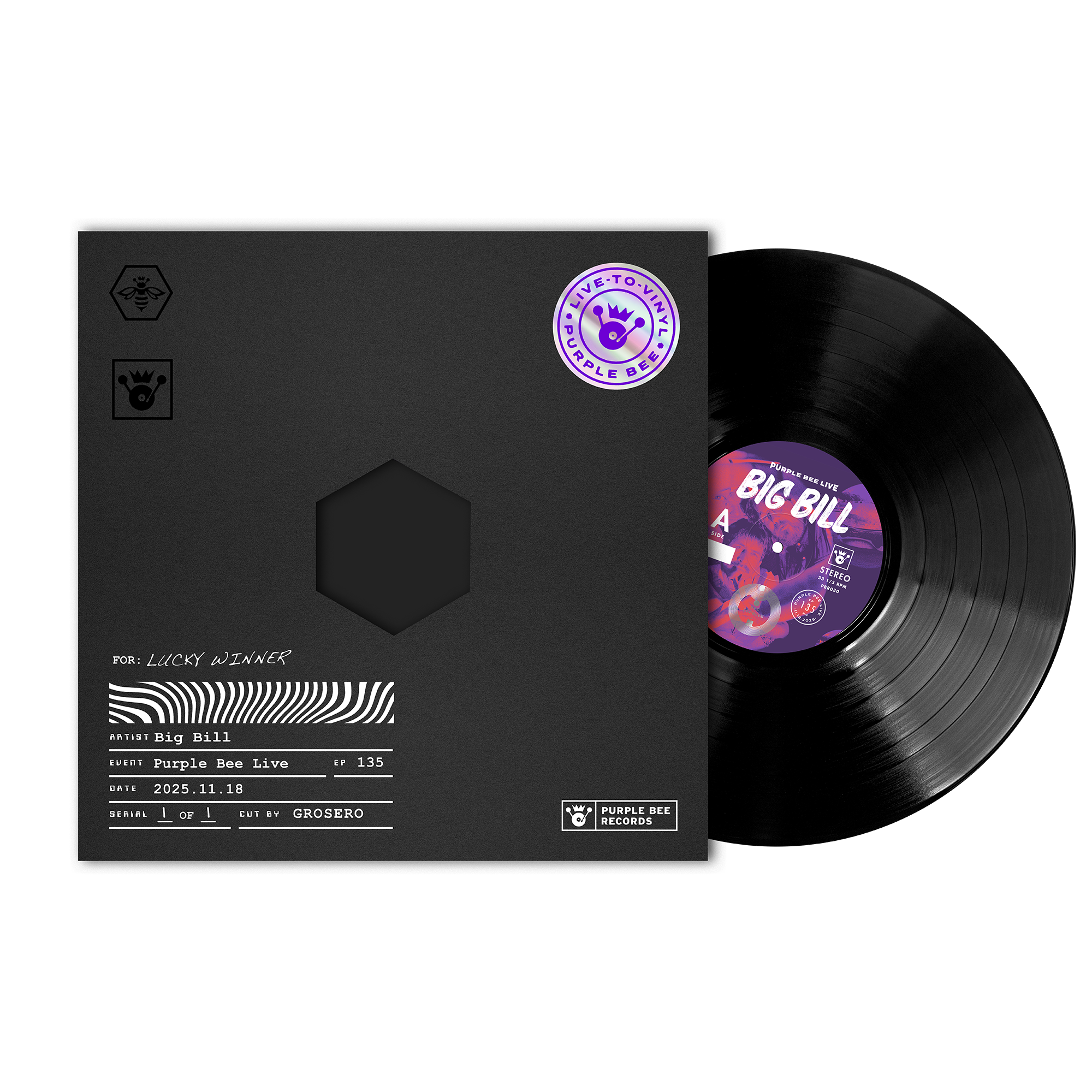 Big Bill • Live-to-Vinyl Pre-Sale - Image 3