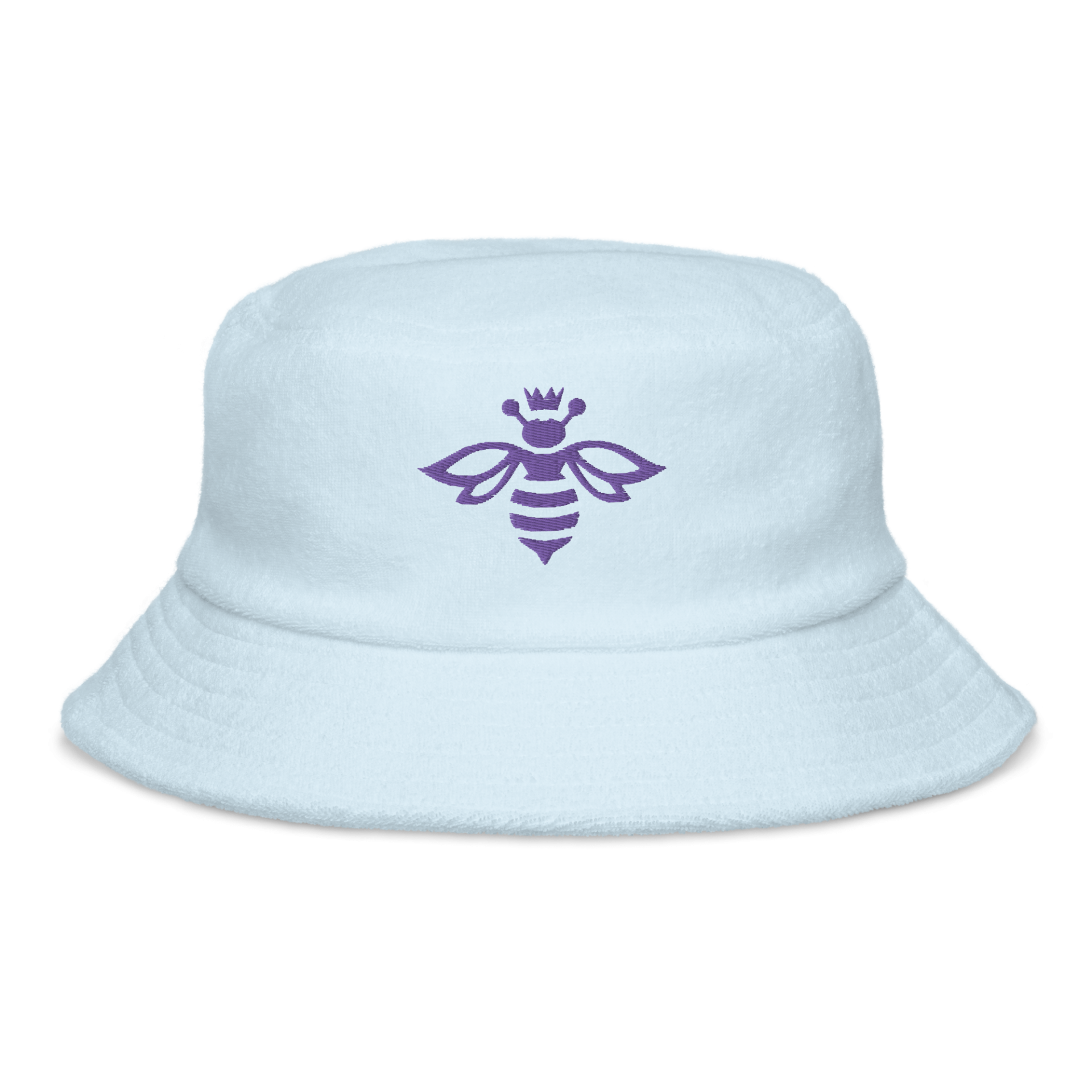 PB Logo Terry cloth bucket hat Purple Bee